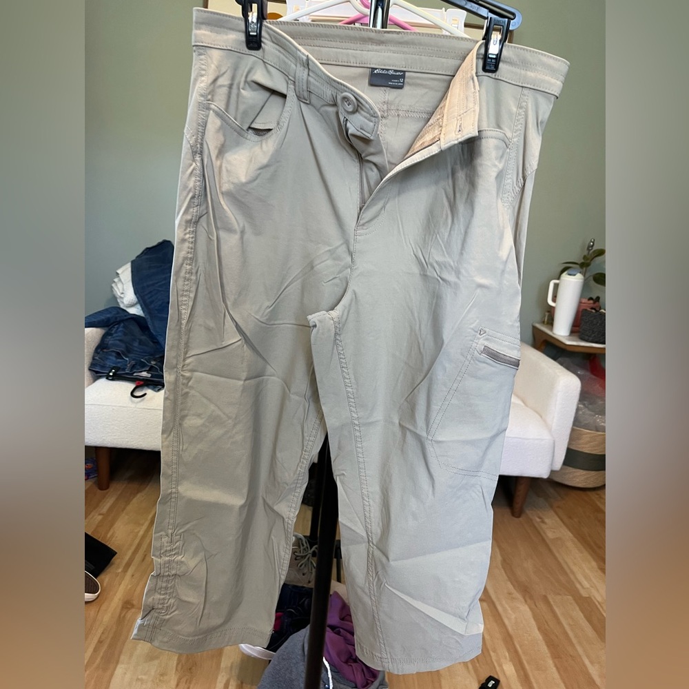 Eddie Bauer Light Gray Cargo Pants